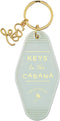 Santa Barbara Design Studio Keychain Lili + Delilah Small Gifts Vintage Motel Key Tag Key Ring, 3.5" Long, Cabana (Grey)...