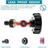 IBC Tote Adapter IBC Tote Fittings 275-330 Gallon Water Tank Adapter 2.44" Fine Thread IBC Tote Valve & Lead-Free Brass Hose Faucet Valve and Gard...