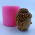 Mini Buddha Head Design Silicone Soap Mold Candle Wax Molds Decorating Gypsum Resin Crafts Silicone Mould...