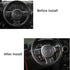 JeCar Interior Steering Wheel Decoration Trim Kits For Jeep Wrangler 2011-2017 JK Unlimited Patriot Compass & Grand Cherokee 2011-2013 (Carbon fib...