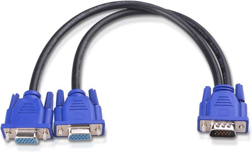 Cable Matters 1ft Full HD 1080P VGA Splitter Cable (VGA Y Cable) for Screen Duplication - Does NOT Show Separate Displays (No Screen Extension)...