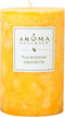 Aroma Naturals Lavender & Tangerine Essential Oil Scented Pillar Candle, Relaxing, 2.5 inch x 4 inch...