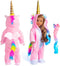 18 Inch Doll Clothes Unicorn Onesie Pajamas Rainbow Color Hair Bow Clips Costume Fits 18 Inch Doll (Doll Not Included)...