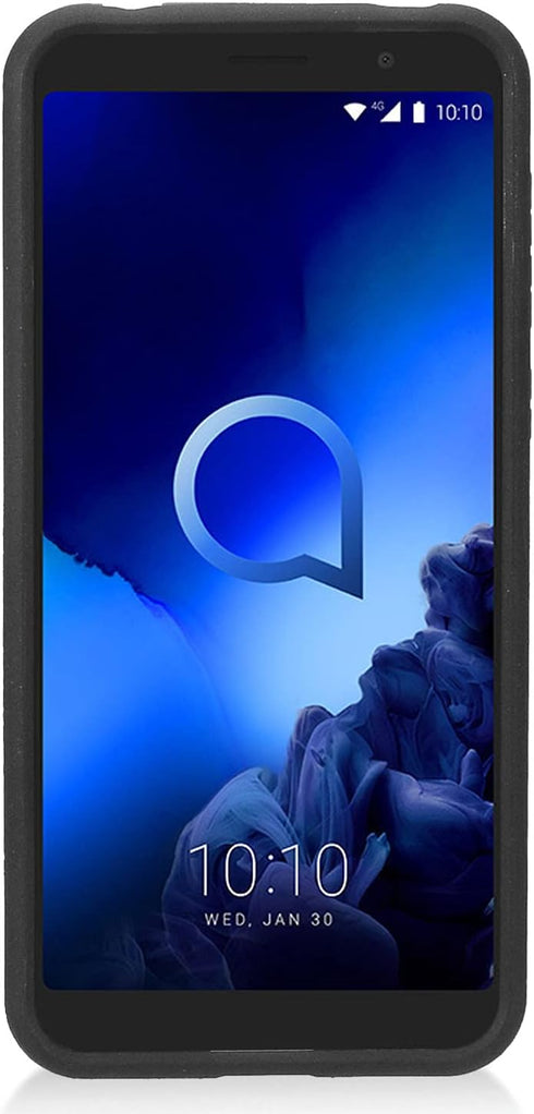 Z-GEN - Alcatel Onyx 5008R - Hybrid Phone Case w/Ring Stand + Tempered Glass Screen Protector - RS2 Gray...
