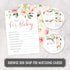 Hat Acrobat Set of 50 Wishes for Baby Cards for Baby Shower - Cute Floral Baby Shower Games - Blush Pink Baby Shower Wishes for Baby Advice Cards ...