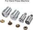 uxcell 17mm Snap Fasteners Button Die for Hand Press Machine Setter Carbon Steel Pointed Fasteners Tool M8x1.25mm Install Thread...