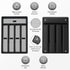 Silverware Organizer with Cutlery Icons?Silverware Tray for Kitchen Drawer?Plastic Flatware Tableware Silverware Drawer Organizer Utensil Organize...