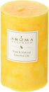 Aroma Naturals Lavender & Tangerine Essential Oil Scented Pillar Candle, Relaxing, 2.5 inch x 4 inch...