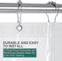 AmazerBath Plastic Shower Curtain Clear Premium PEVA, Clear Shower Curtain Heavy Duty 8G, Weighted Shower Curtains for Bathroom Accessories with 3...