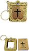 CL Gift 12 x Mini Bible Keychain English Spanish Gold Silver Holy Bible Religious Favor/Baptism Favor/First Communions, Baptism, Wedding Shower (S...