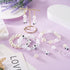 Cheriswelry 160Pcs 11-12mm ABS Imitation Pearl Beads White Round Heart Dot Pattern Transparent Acrylic Beads AB-Color Resin Rhinestone Beads Suppl...
