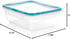 Snapware Total Solution 8.5-Cup Plastic Food Storage Container with Lid, 8.5-Cup Rectangular Meal Prep Container, Non-Toxic, BPA-Free Lid with 4 L...