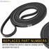 661570 Dryer Drum Belt by Seentech, Compatible with Whirlpool & Kenmore Dryers - Replaces Part Numbers 661570V AP5983729 3387610 3389728 3393999 339728 661570VP PS11722115