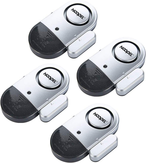 Door Alarms When Opened, 4 Pack Noopel 120DB Loud Pool Alarms for Doors, Window Alarm Sensors for Kids Safety, Burglar Entry Alert for Home Securi...