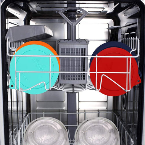 Sophico Round Silicone Storage Cover Lids Replacement for Anchor Hocking and Pyrex 7402-PC 6/7 Cup Glass Bowls (Container not Included)(Mint - 2 p...