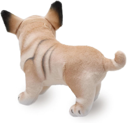 Lifelike Frenchie Dog Stuffed Animal Super Realistic Plush French Bulldog Doll Puppy Plushies Toy Funny Gifts for Kids Present or Stuff Collection...