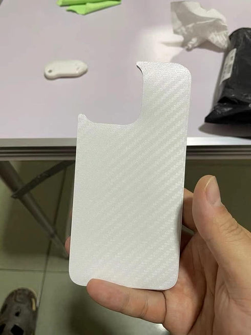 For iPhone 15 Pro Back Screen Protector 3D Carbon Fiber Ultra Thin Protective Film-2 packs-Transparent......