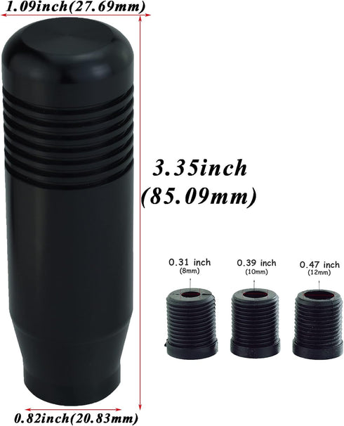 Abfer Black Shift Knob Coolest Stick Shifter Lever Gear Handle Shifting Head Replacement Fit for Most Car Trucks...