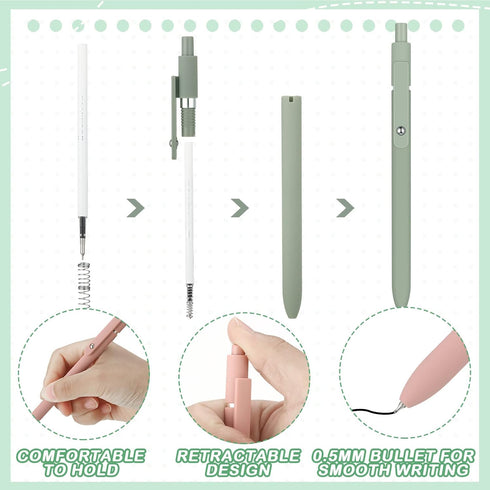 Yinder 23 Pcs Bible Aesthetic School Supplies Include 12 Aesthetic Bible Pastel No Bleed Highlighters 5 Pcs Retractable Point Gel Pens 6 Pad Trans...