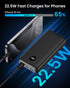 SOARAISE Power Bank, 27000 mAh Power Bank, PD3.0 QC4.0 22.5 W Fast Charging External Battery Pack with 3 USB Outputs and LED Digital Display, Port...