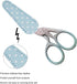Weabetfu 3.6-inch Sewing Scissors Small Embroidery Crafting Scissors with Leather Scissors Cover Cross Stitch Knitting Scissors Sharp Craft Scisso...