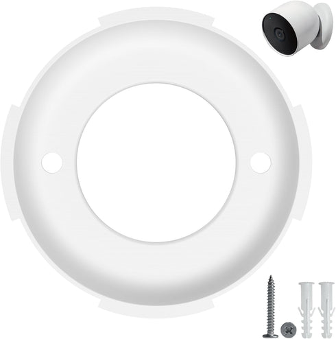 Wall Mounting Plate Replacement for Google Nest Cam Battery (Outdoor or Indoor), Replacement part for Locking Collar / Wall Anchors Compatible wit...