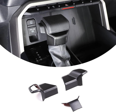 ABS Matte Black Car Console Gear Gear Shift Knob Head Protection Trim,Shift Gear Protection Trim,Compatible with Toyota Tundra Sequoia 2022 2023 2...