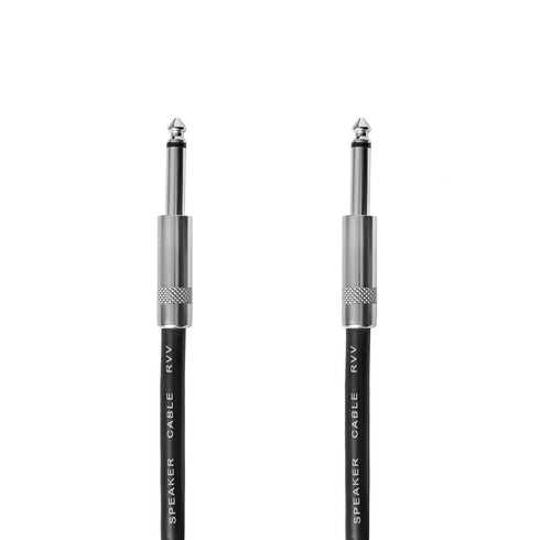 2Pcs 3 Feet Professional 1/4" to 1/4" Speaker Cables, Pair 3 ft 12 Gauge 1/4 Male Inch Audio Amplifier Connection Heavy Duty Cord Wire...