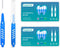 Interdental Brushes, Dental Brush Cleaner Toothpick Flossing Head Tooth Cleaning Tool with Portable Case for Tooth Cleaning(Blue) (Micro Tight Tee...