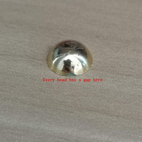 Chenkou Craft 3000PCS 7 Sizes (2.5/3/4/5/6/8/10mm) 1 Box Silver Round Flatback Imitation Half Pearls Bead Loose Beads Gem (Silver Half Ball)...