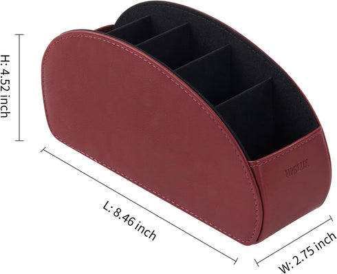 Remote Control Holder, Stylish remote control Organizer - Ideal for Storing Remotes, Pens, Keys, Makeup Brushes. Perfect for Office, Coffee Table,...