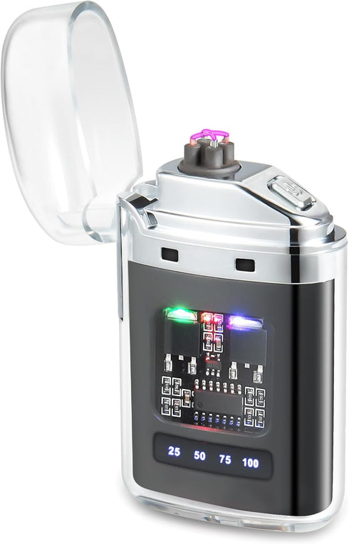 Electric Lighter, Waterproof Lighter Outdoor, Plasma Dual Arc Lighter, Rechargeable Lighter,with USB Rechargeable for Camping?Hiking, Adventure, S...