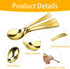80 Pieces Disposable Plastic Mini Gold Spoons, Gold Plastic Tasting Spoons, 3.94 inch Dessert Mini for Ice Cream Taster, Sampling, Fancy Miniature...