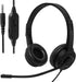 Wired headset with Microphone for computer PC Laptop, 3.5mm Jack Headset with Clear Chat Mic for office-Black (1 Pack)...