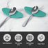 Carrotez Small Silicone Coffee Spoon Rest 2 pcs (0.2" x 1.6" x 3.74"), Spoon Holder Flexible almond-Shaped for Next to Coffee Maker - Kitchen Uten...