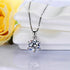 Uloveido Silver-Tone Round Cut Cubic Zirconia Simple Earrings Ring and Pendant Necklace Jewelry Set T043...