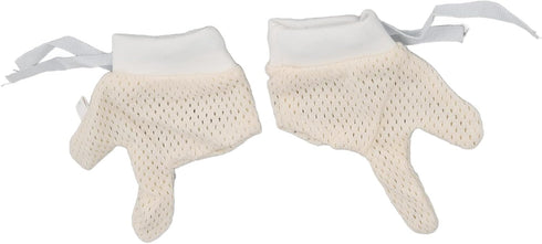 Toddler Finger Guard,Thumb Sucking Stop for Kids,Baby Mittens Mesh Hand Gloves with Drawstring Scratch, Unisex for Infants Newborns Boys Girls(M)...