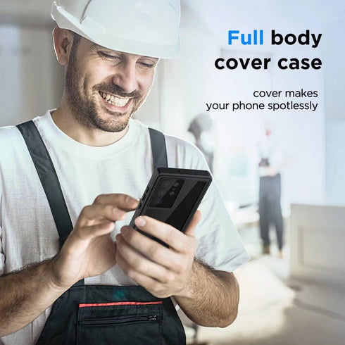 Samsung Galaxy S22 Ultra Case, Samsung S22 Ultra Waterproof Case with Built-in Screen Protector, 6.8inch 360°Full Body Heavy Duty Dustproof Shockp...