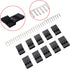 CHENBO 620pcs 2.54mm/0.1" Connectors Wire Jumper Cable Pin Header Connector Housing Assortment Kit Male Female Crimp Pin Connector Terminal Pitch ...