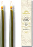 Candlestock Real Bayberry Taper Candle Pair 8 inch - Pure Bayberry and Pure 100% USA Beeswax Blend - Dripless Taper Candle Pair...