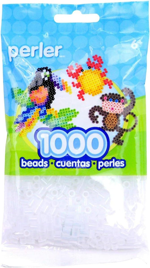 Perler Beads Fuse Beads for Crafts, 1000pcs, Clear, Small...
