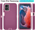 Qinmay for Motorola Moto G Play 2024 4G Case with HD Screen Protector, Moto G Play 4G 2024 Phone Case Shockproof 3-Layer Cover for Motorola Moto G...