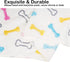 Dono 1 Pack 3 Dog Blankets for Small Dogs, Soft Fluffy Paw Print Pattern Fleece Pet Doggie Blanket Warm Sleep Mat, Puppy Kitten Blanket Doggy Mat ...