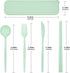 4 Sets Reusable Utensils Set with Case,Travel Utensils with Case,Reusable Utensils for Lunch Box accessories,Portable Chopsticks Knife Fork and Sp...