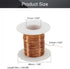 Fielect 28AWG Magnet Wire 0.33mm Inner Dia Enameled Copper Wire Enameled Magnet Winding Wire Temperature Rating 155? Magnetic Coil for Transformer...