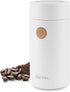 Aroma Housewares Mini Coffee Grinder and Electric Herb Grinder with 304 Stainless Steel Grinding Blades and a See-through Lid (40 g.), White, 40g...