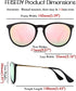 FEISEDY Polarized Sunglasses Women Men Vintage Round Classic Mirrored Sun Glasses B2571...
