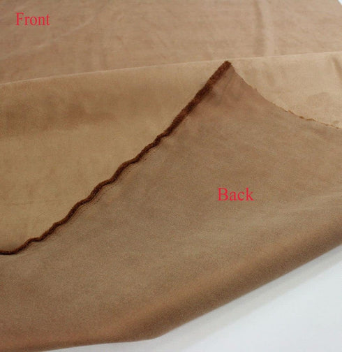 Mybecca Microsuede Fabric 58/60" Width Fabric by The Yard Color : Mocha (1 Yard, 36"x58") (Precut into 1 Yard Pieces by Prime)...