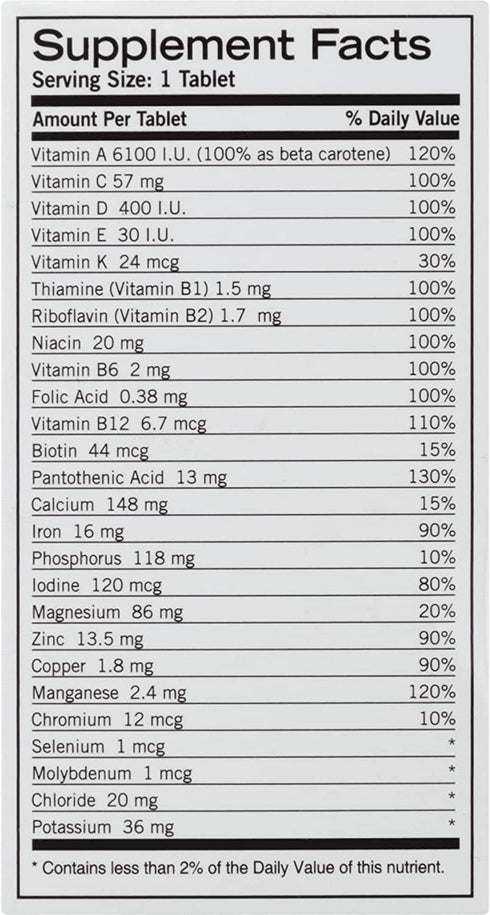 Geritol Multivitamin 100 tab (formerly called Geritol Complete - same product!)...