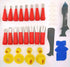 34-Piece Caulking Tool Set Easy Caulking Finisher Set Silicone Caulking Tool Sealant Remover...